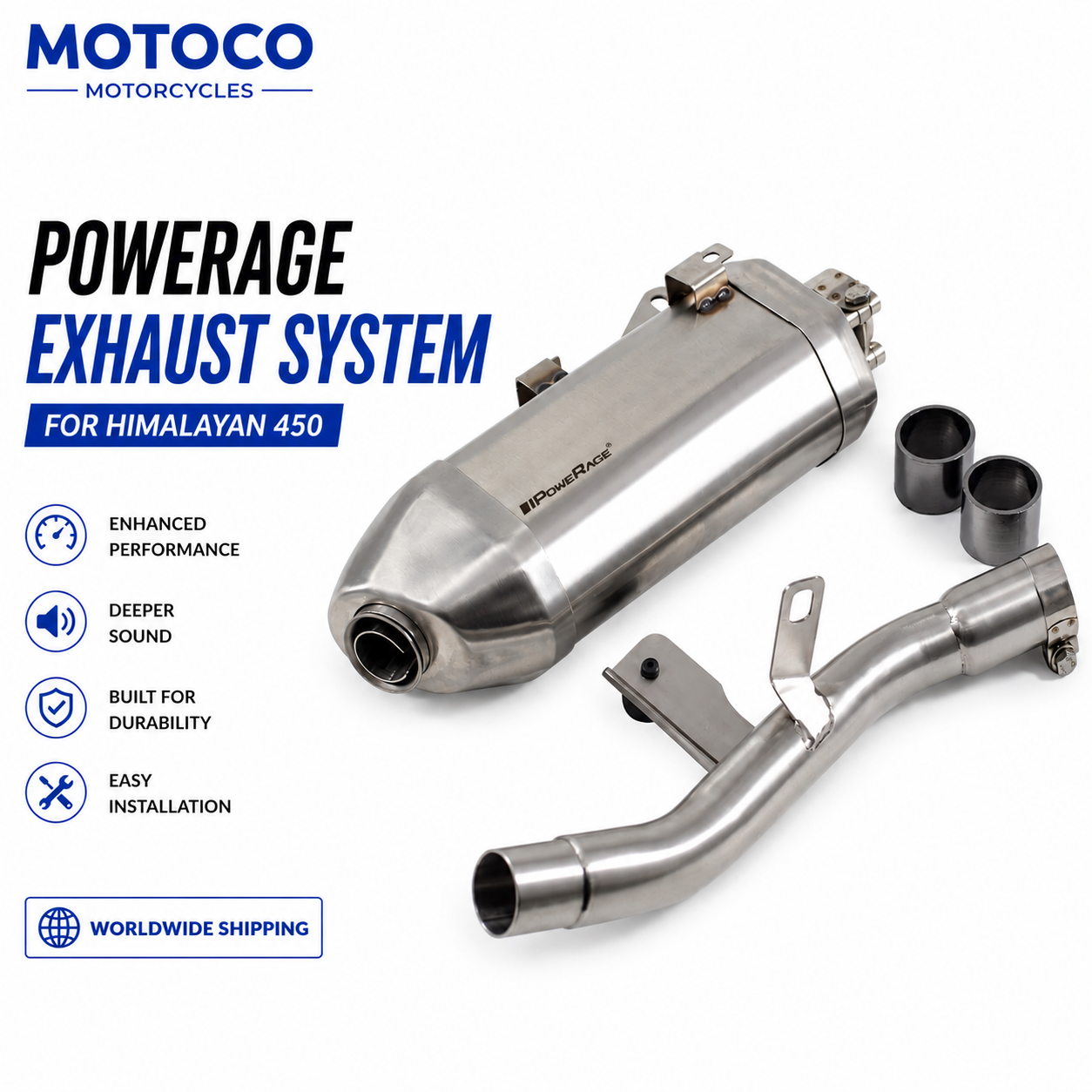 Powerage Exhaust for Royal Enfield Himalayan 450
