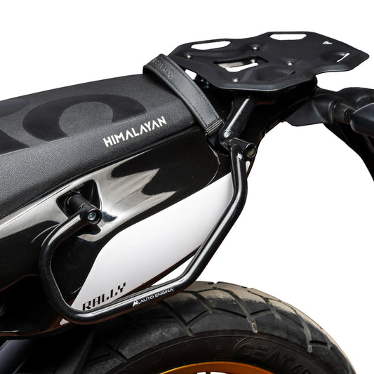 Rally Saddle Stay with Top Rack for Royal Enfield Himalayan 450 – Black