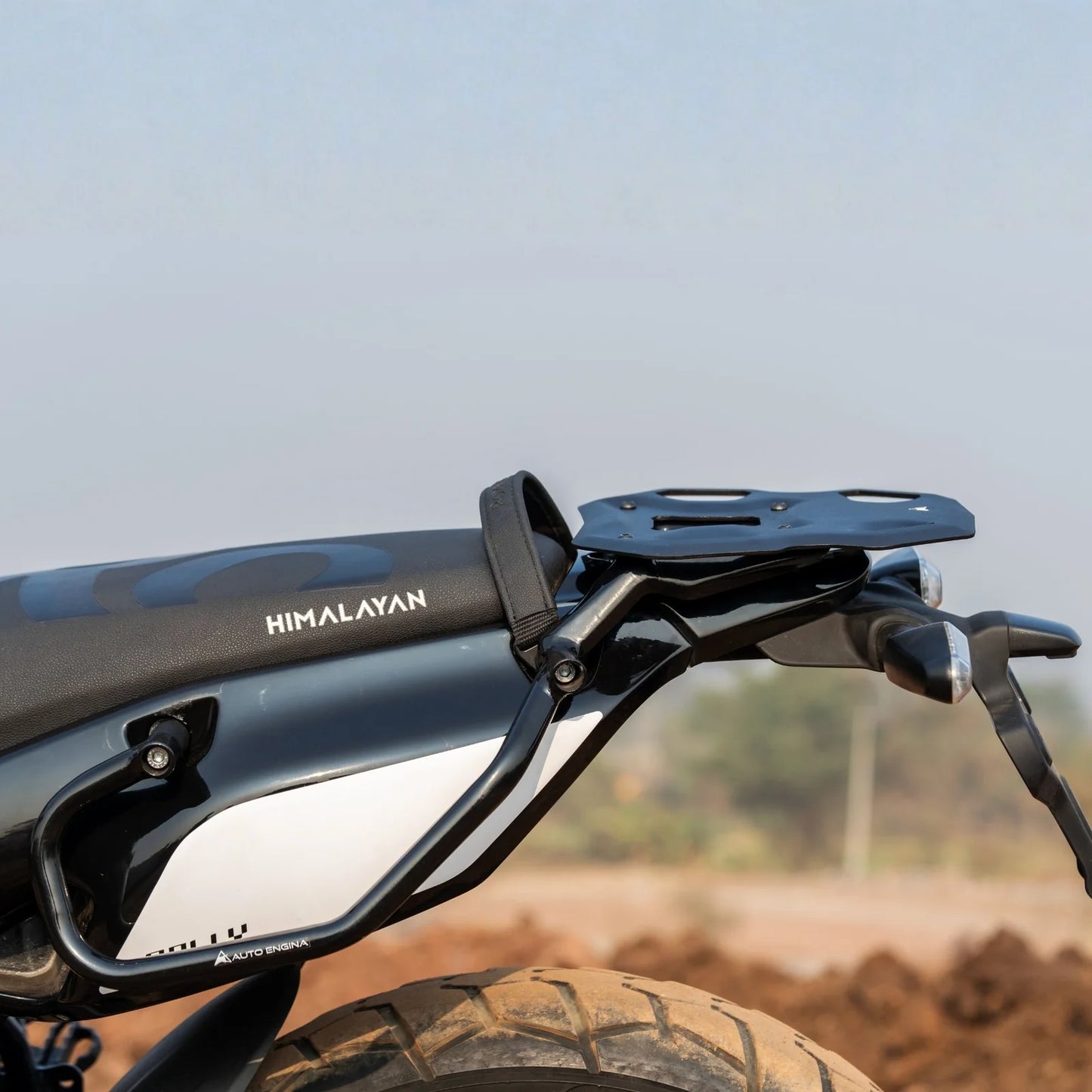 Rally Saddle Stay with Top Rack for Royal Enfield Himalayan 450 – Black