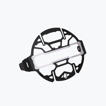 Royal Enfield Scram 440 Headlight Grill Guard - Black & Silver