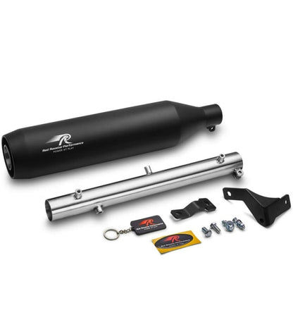 Red Rooster Performance Exhaust Polestar PRO Compatible with RE Meteor 350cc - Matte Black