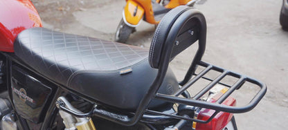 Backrest and Carrier Compatible For Interceptor 650 & Continental GT 650